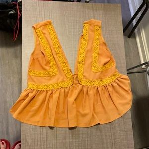 A yellow cute spring top